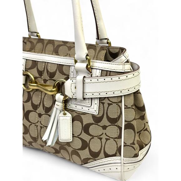 Coach Vintage Y2K Hampton Signature Satchel - Picture 10 of 16